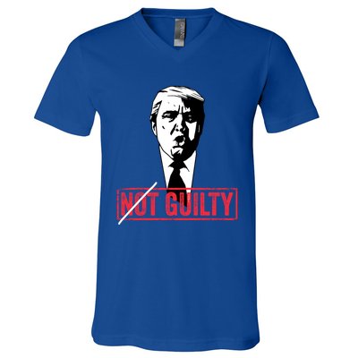 Legend Trump 2024 Gift Not Not Guilty Anti Trump Gift V-Neck T-Shirt