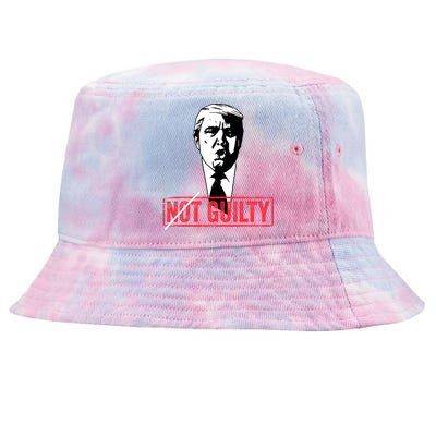 Legend Trump 2024 Gift Not Not Guilty Anti Trump Gift Tie-Dyed Bucket Hat