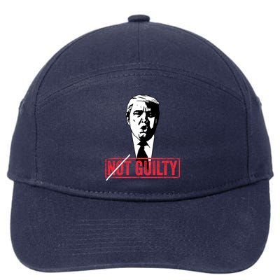 Legend Trump 2024 Gift Not Not Guilty Anti Trump Gift 7-Panel Snapback Hat