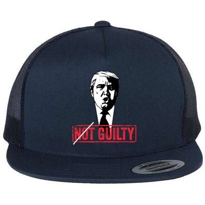 Legend Trump 2024 Gift Not Not Guilty Anti Trump Gift Flat Bill Trucker Hat