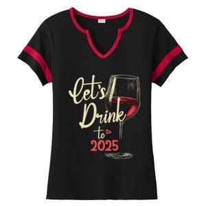 LetS To 2025 Happy New Year Party New Years Eve Cute Gift Ladies Halftime Notch Neck Tee