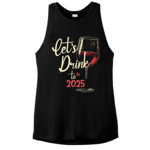 LetS To 2025 Happy New Year Party New Years Eve Cute Gift Ladies PosiCharge Tri-Blend Wicking Tank