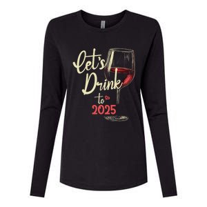 LetS To 2025 Happy New Year Party New Years Eve Cute Gift Womens Cotton Relaxed Long Sleeve T-Shirt