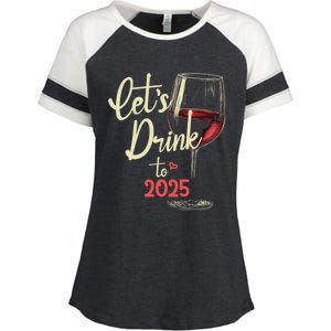 LetS To 2025 Happy New Year Party New Years Eve Cute Gift Enza Ladies Jersey Colorblock Tee