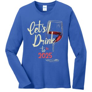 LetS To 2025 Happy New Year Party New Years Eve Cute Gift Ladies Long Sleeve Shirt