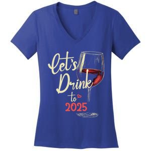 LetS To 2025 Happy New Year Party New Years Eve Cute Gift Women's V-Neck T-Shirt