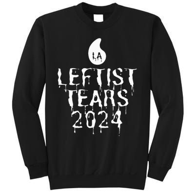 Leftist Tears 2024 Anti Kamala Comma La Pro Trump Halloween Sweatshirt