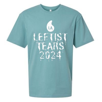 Leftist Tears 2024 Anti Kamala Comma La Pro Trump Halloween Sueded Cloud Jersey T-Shirt