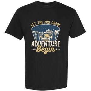 Let The 3rd Grade Adventure Begin Teacher Back To School Garment-Dyed Heavyweight T-Shirt