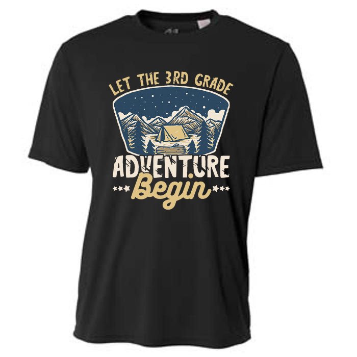 Let The 3rd Grade Adventure Begin Teacher Back To School Cooling Performance Crew T-Shirt