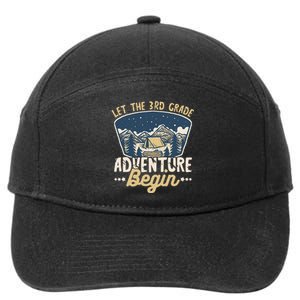 Let The 3rd Grade Adventure Begin Teacher Back To School 7-Panel Snapback Hat