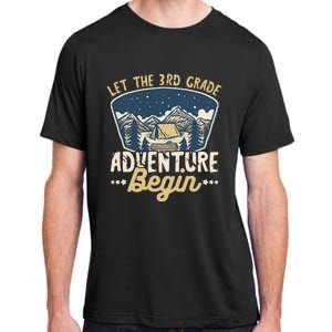 Let The 3rd Grade Adventure Begin Teacher Back To School Adult ChromaSoft Performance T-Shirt