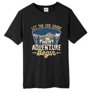 Let The 3rd Grade Adventure Begin Teacher Back To School Tall Fusion ChromaSoft Performance T-Shirt