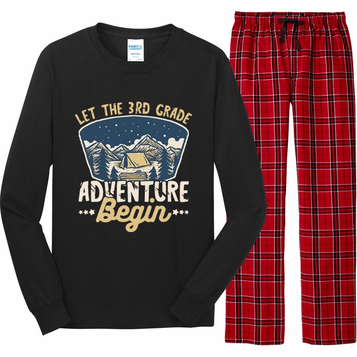 Let The 3rd Grade Adventure Begin Teacher Back To School Long Sleeve Pajama Set