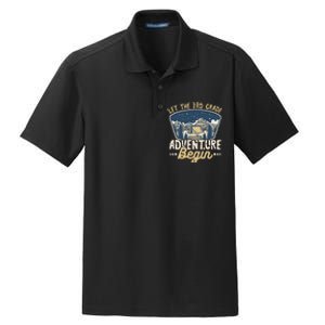 Let The 3rd Grade Adventure Begin Teacher Back To School Dry Zone Grid Polo