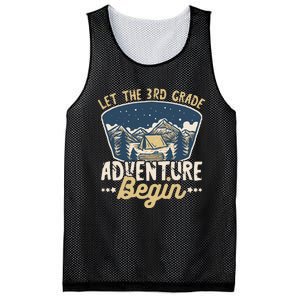 Let The 3rd Grade Adventure Begin Teacher Back To School Mesh Reversible Basketball Jersey Tank