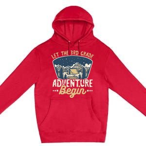 Let The 3rd Grade Adventure Begin Teacher Back To School Premium Pullover Hoodie