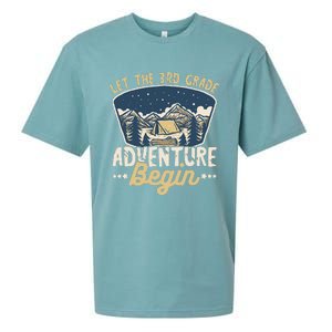 Let The 3rd Grade Adventure Begin Teacher Back To School Sueded Cloud Jersey T-Shirt