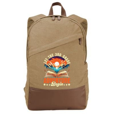 Let The 3rd Grade Adventure Begin Third Grade Teacher Cotton Canvas Backpack