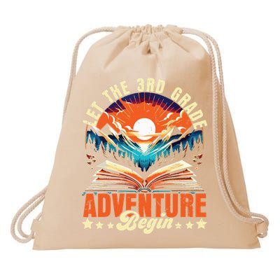 Let The 3rd Grade Adventure Begin Third Grade Teacher Drawstring Bag