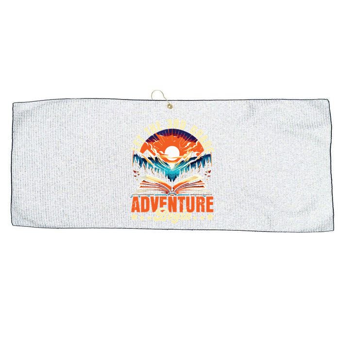 Let The 3rd Grade Adventure Begin Third Grade Teacher Large Microfiber Waffle Golf Towel