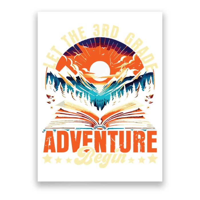 Let The 3rd Grade Adventure Begin Third Grade Teacher Poster