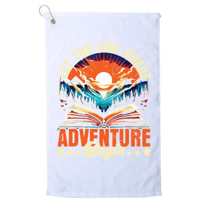 Let The 3rd Grade Adventure Begin Third Grade Teacher Golf Towel