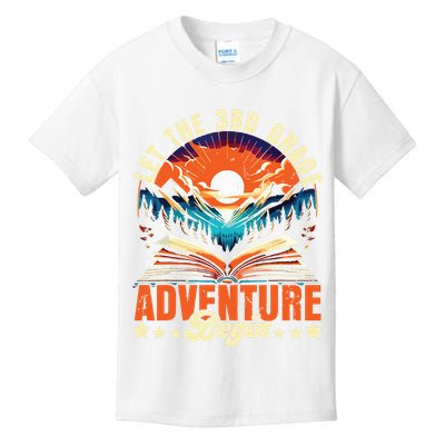 Let The 3rd Grade Adventure Begin Third Grade Teacher Kids T-Shirt