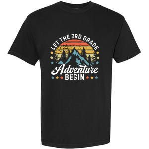 Let The 3rd Grade Adventure Begin Back To School Teachers Garment-Dyed Heavyweight T-Shirt