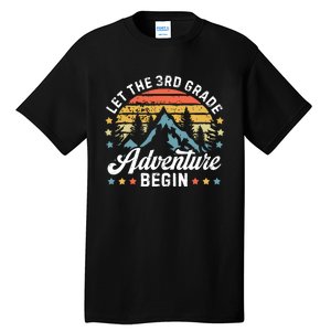 Let The 3rd Grade Adventure Begin Back To School Teachers Tall T-Shirt