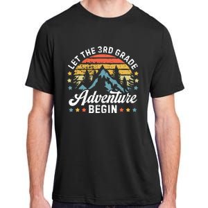 Let The 3rd Grade Adventure Begin Back To School Teachers Adult ChromaSoft Performance T-Shirt