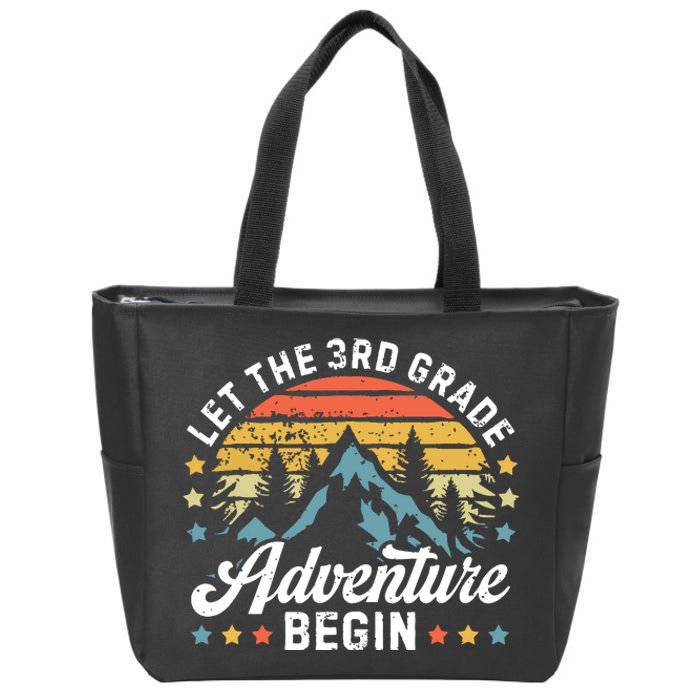 Let The 3rd Grade Adventure Begin Back To School Teachers Zip Tote Bag