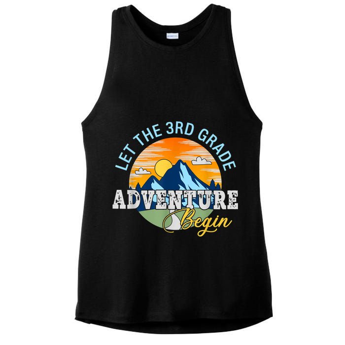 Let The 3rd Grade Adventure Begin 3rd Grade Team Ladies PosiCharge Tri-Blend Wicking Tank