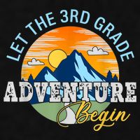 Let The 3rd Grade Adventure Begin 3rd Grade Team Ladies PosiCharge Tri-Blend Wicking Tank