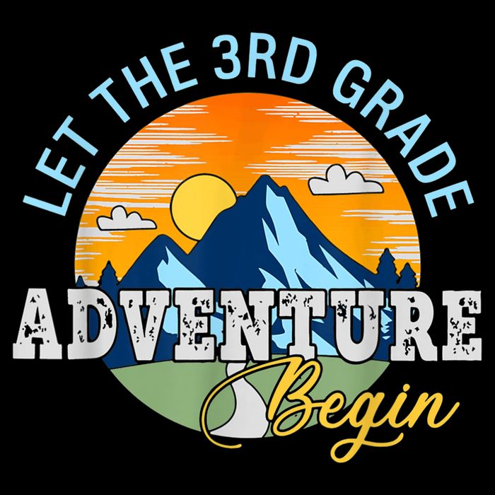Let The 3rd Grade Adventure Begin 3rd Grade Team 7-Panel Snapback Hat