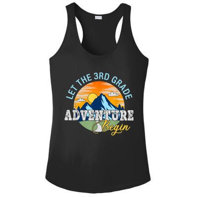 Let The 3rd Grade Adventure Begin 3rd Grade Team Ladies PosiCharge Competitor Racerback Tank