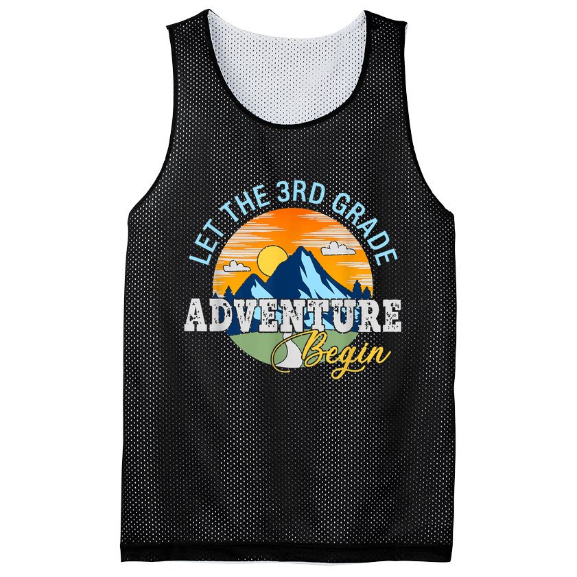 Let The 3rd Grade Adventure Begin 3rd Grade Team Mesh Reversible Basketball Jersey Tank