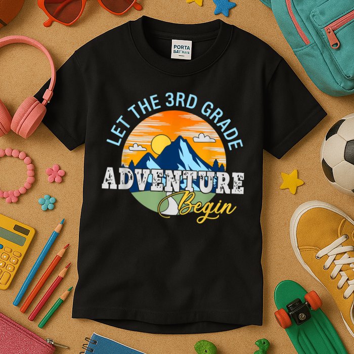 Let The 3rd Grade Adventure Begin 3rd Grade Team Kids T-Shirt