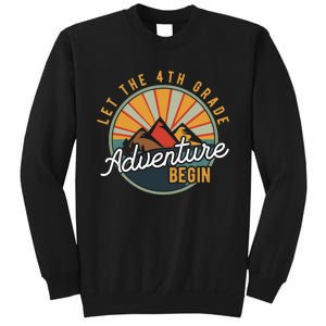 Let the 4th Grade Adventure Begin Fourth Grade Teacher Sweatshirt