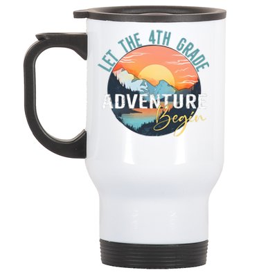 Let The 4th Grade Adventure Begin Stainless Steel Travel Mug