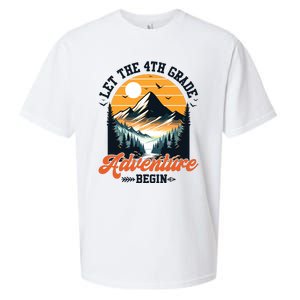 Let The 4th Grade Adventure Begin Back To School Teacher Sueded Cloud Jersey T-Shirt