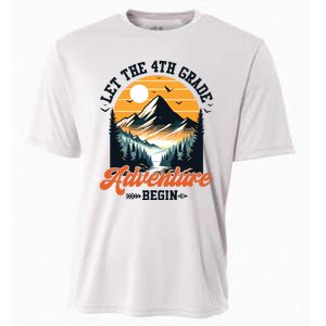 Let The 4th Grade Adventure Begin Back To School Teacher Cooling Performance Crew T-Shirt