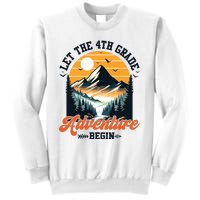 Let The 4th Grade Adventure Begin Back To School Teacher Sweatshirt