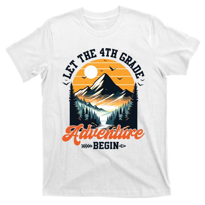 Let The 4th Grade Adventure Begin Back To School Teacher T-Shirt