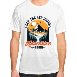 Let The 4th Grade Adventure Begin Back To School Teacher Adult ChromaSoft Performance T-Shirt