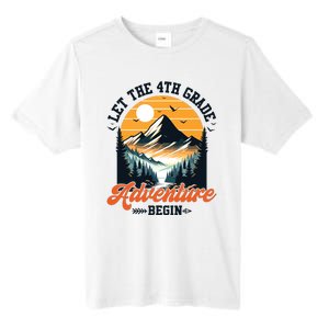 Let The 4th Grade Adventure Begin Back To School Teacher Tall Fusion ChromaSoft Performance T-Shirt