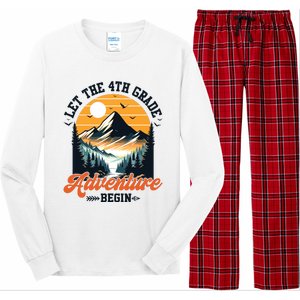 Let The 4th Grade Adventure Begin Back To School Teacher Long Sleeve Pajama Set