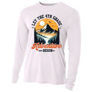 Let The 4th Grade Adventure Begin Back To School Teacher Cooling Performance Long Sleeve Crew