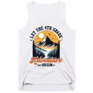 Let The 4th Grade Adventure Begin Back To School Teacher Tank Top