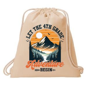 Let The 4th Grade Adventure Begin Back To School Teacher Drawstring Bag